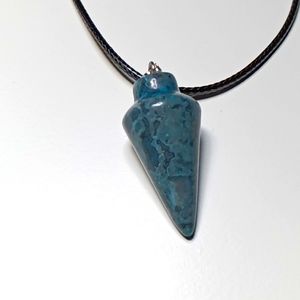 Pendants blue Apatite Crystal Pendulum